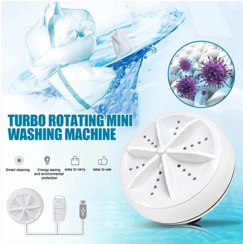 Portable USB Ultrasonic Turbine Laundry Washing Machine