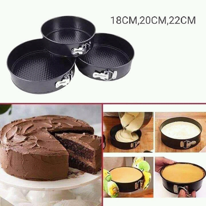 3 Pcs Non-Stick Cake Molds