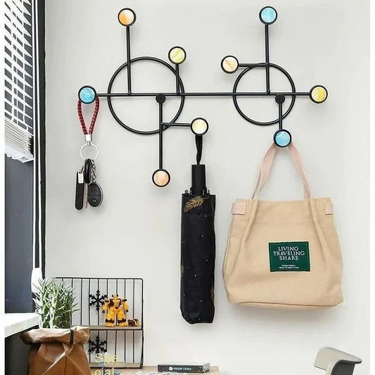 Nordic Style Wall Shelf With Hooks