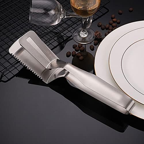 Stainless Steel Food Tong BBQ Fish Meat Bread Steak Clip