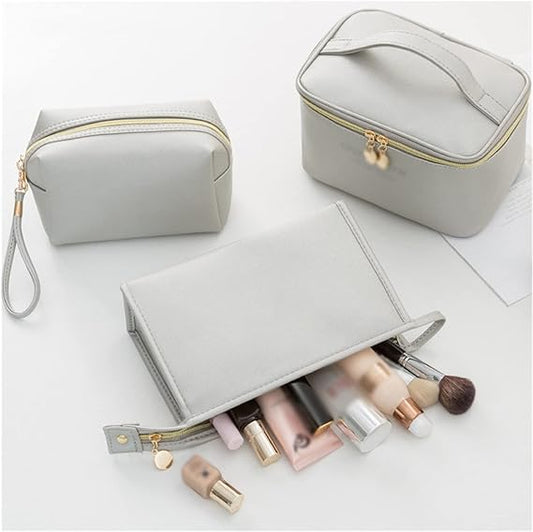 Leather 3Pcs Pouch Set