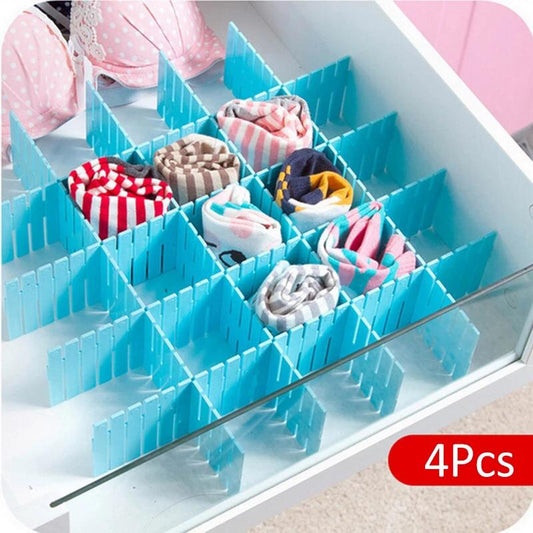 Drawer Divider 4 Strips Adjustable Drawer Organizer