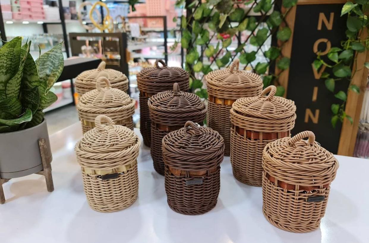 Bamboo Basket 3 Piece Set