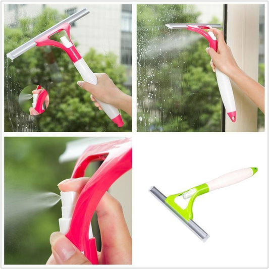 Window Wiper Built-in Spray Bottle