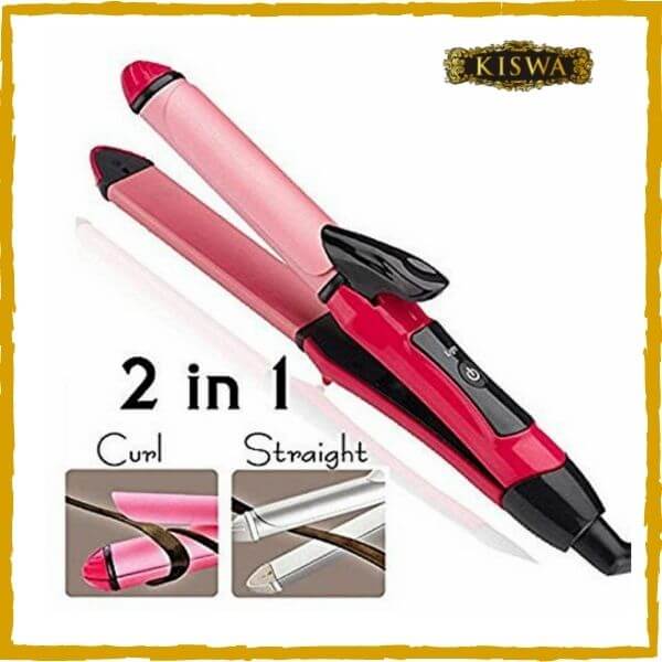 Nova 2 in 1 Hair Curler And Straightener