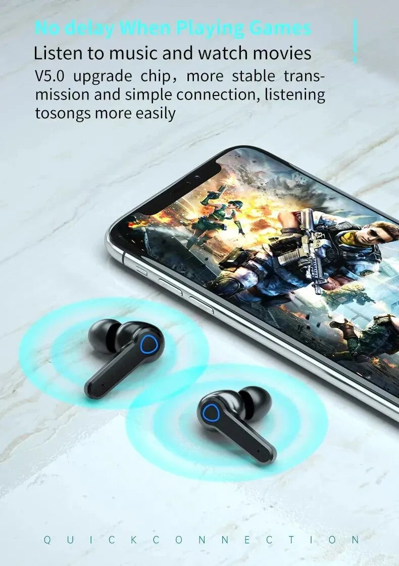 M19 Wireless Earbuds Earphone Touch Headset Digital LED