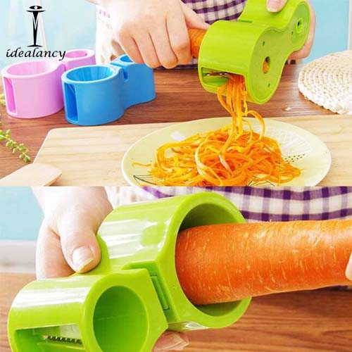 Dual Spiral Slicer Cutter With Knife Sharpener Kitchen Tool