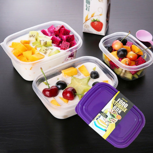 Airtight Food Storage Box With Lid Pack Of 3