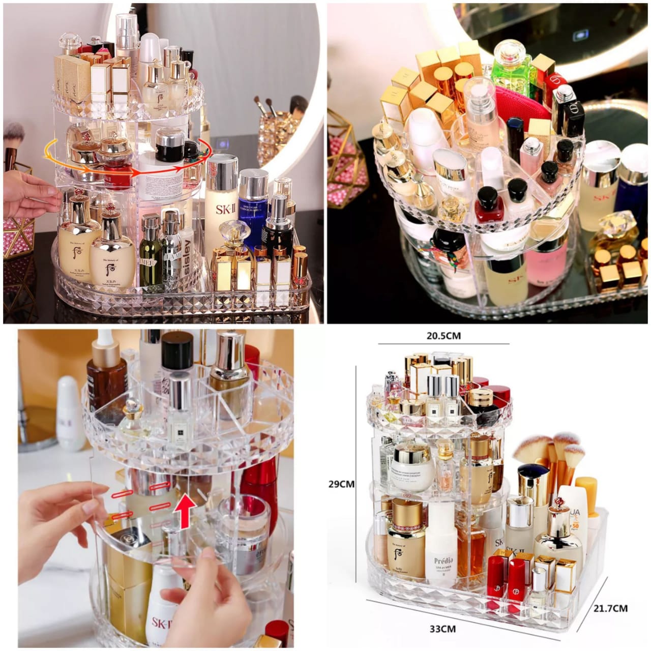 360° Cosmetic 2 in 1 Organizer