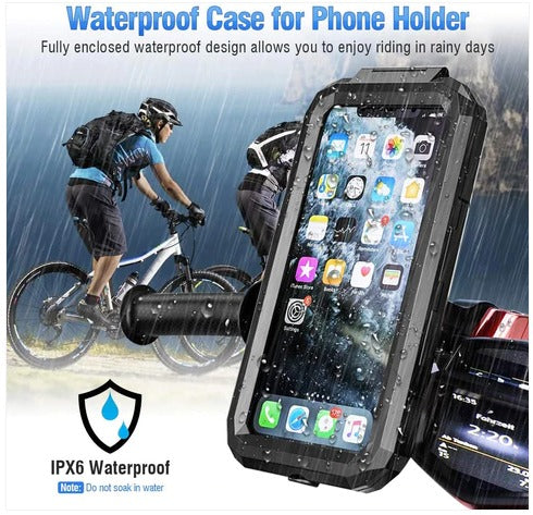 360° Bicycle/Motor Bike Waterproof Phone Case Mount Holder