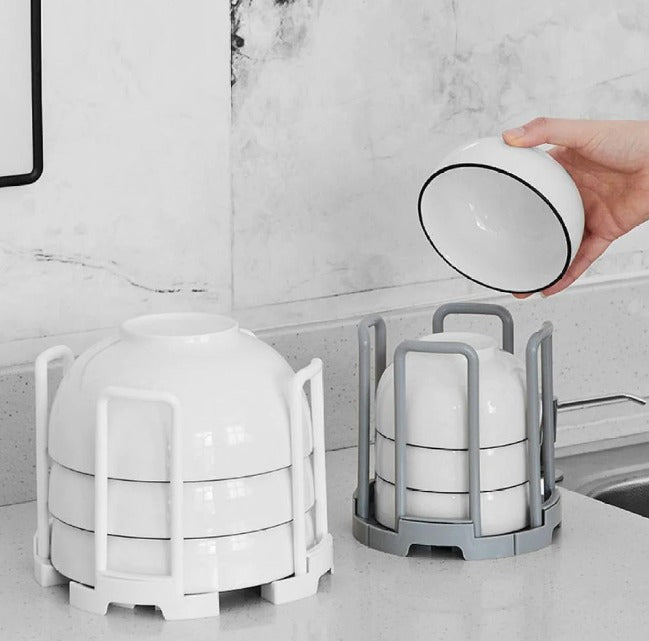 Kitchen Cup Holder Drain Rack Retractable