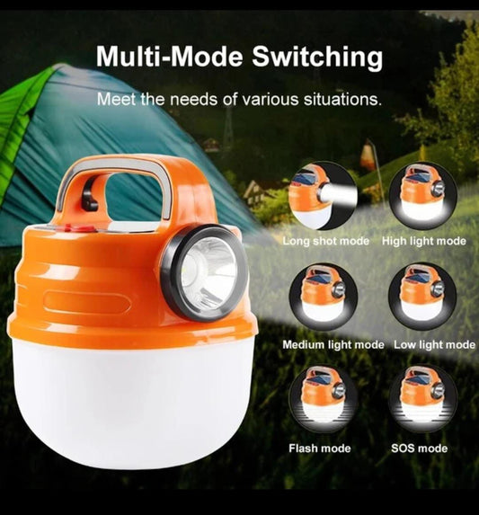 Solar Camping Lamp LED USB Rechargeable