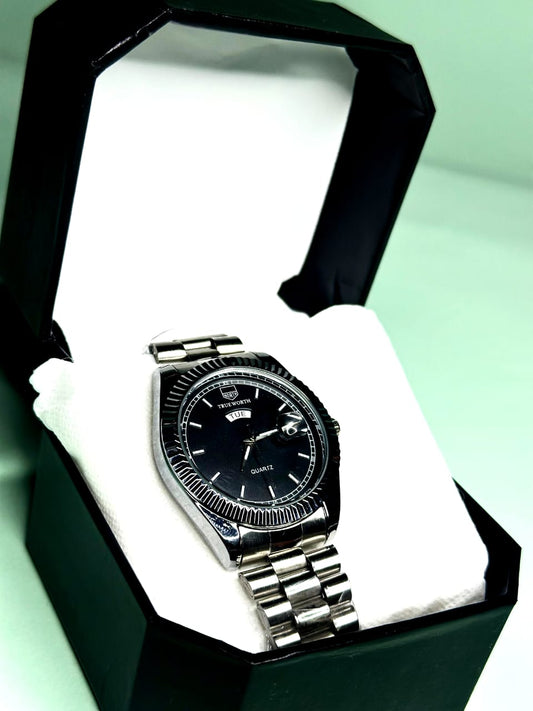 Premium True Worth Black Wrist Watch For Men's