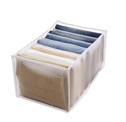 7 compartments Pants Shirts storage clothes box high quality
(pack of 10)