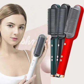 Hair Straightener Comb Brush