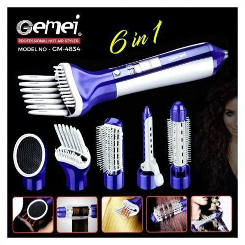 Gemei Professional 6 In 1 Hot Air Styler (GM-4834)